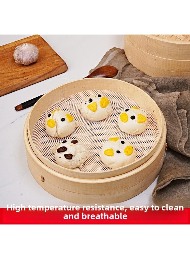 Silicone Steamer Pad Food Grade Steamed Cloth Household Non-Stick Steamed Steamed Cloth Steamed Bread Steamed Buns Steamed Buns Steamed Buns Steamed Paper Cushion-Dimensions:Food Grade Silicone Pad 17cm - Image 3