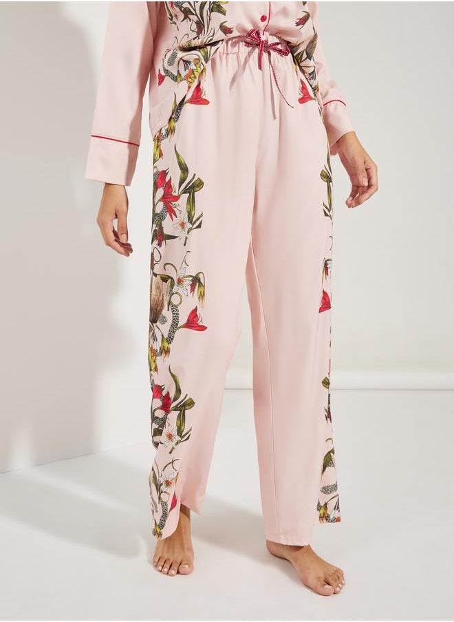 Satin Floral Print Piped Trim Detail Shirt & Pyjama Set - pzsku/Z6EDE9F4F65AE231FF8BAZ/45/_/1720785199/c51aa757-3d2f-4f37-afb0-b19150b5f7b5