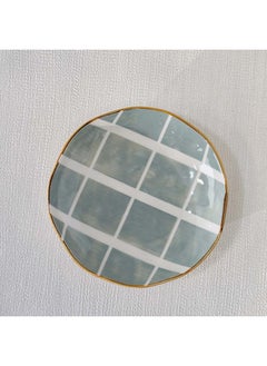 DANUBE HOME Akesha Dinner Plate Fine Porcelain Elegant Tableware Versatile Dinner Plate High Quality Dinnerware For Home Kitchen & Dining Room L26.7xW26.7xH2.8cm Blue  - Image 2