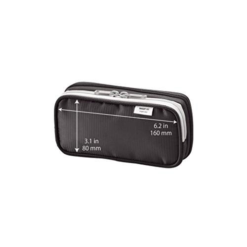 LIHIT LAB Double Pen Case, 3.3 x 6.9", Blue (A7660-8) (A-7660-8) - Image 3
