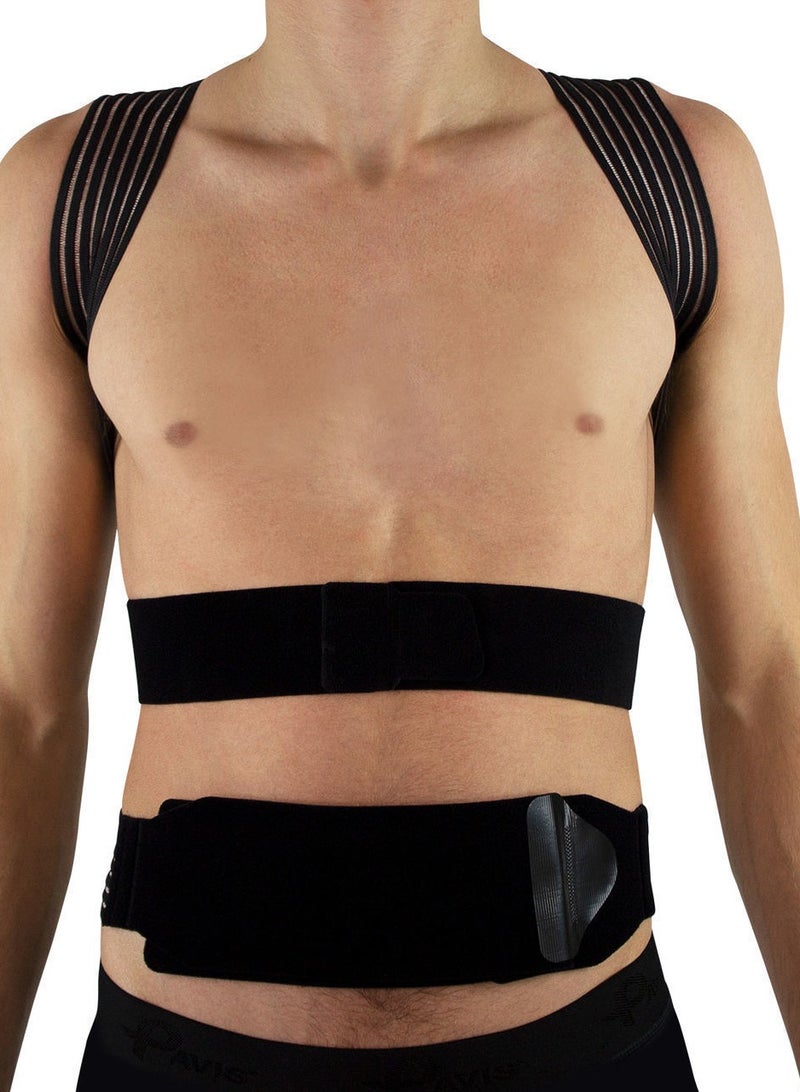 Pavis STOD Posture Trainer – Back Brace & Posture Corrector for Men & Women, Adjustable Support, Italy Brand, Bacteriostatic Material, Spine & Back Pain Relief, 100% Cotton - Image 2