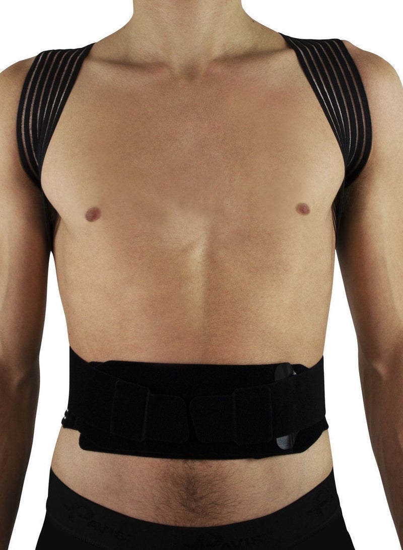 Pavis STOD Posture Trainer – Back Brace & Posture Corrector for Men & Women, Adjustable Support, Italy Brand, Bacteriostatic Material, Spine & Back Pain Relief, 100% Cotton - Image 3