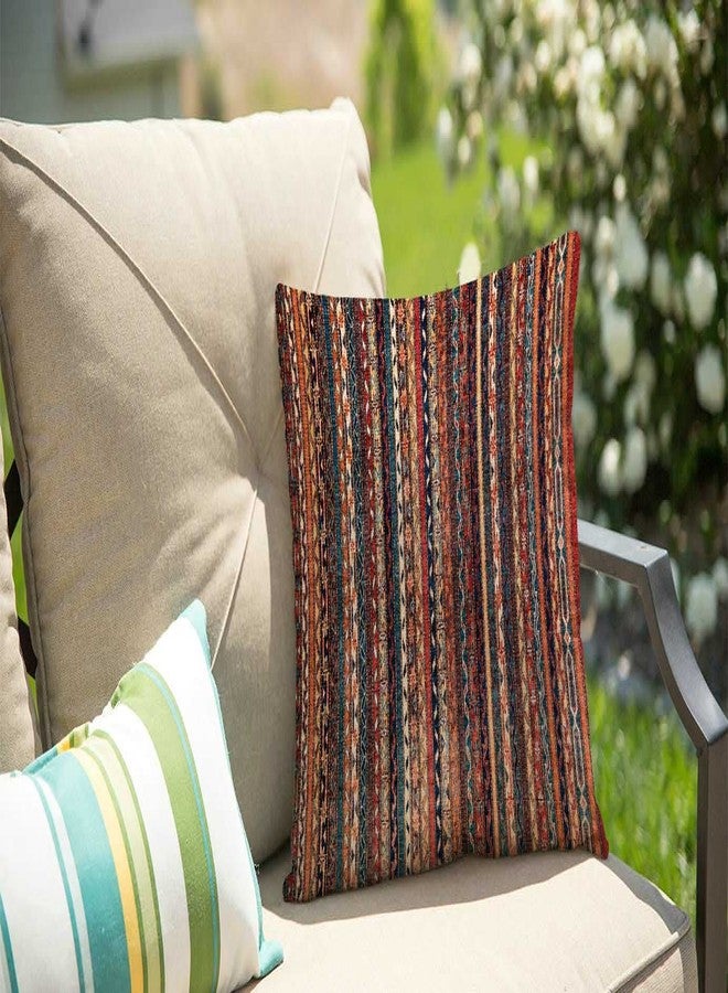 Solekla غطاء وسادة سولكلا على الطراز التركي، مقاس 18×18 بوصة، غطاء وسادة مزخرف بنمط سجادة تركية شرقية فارسية عتيقة، ديكور منزلي مربع، مقاس 18×18 بوصة - Image 3