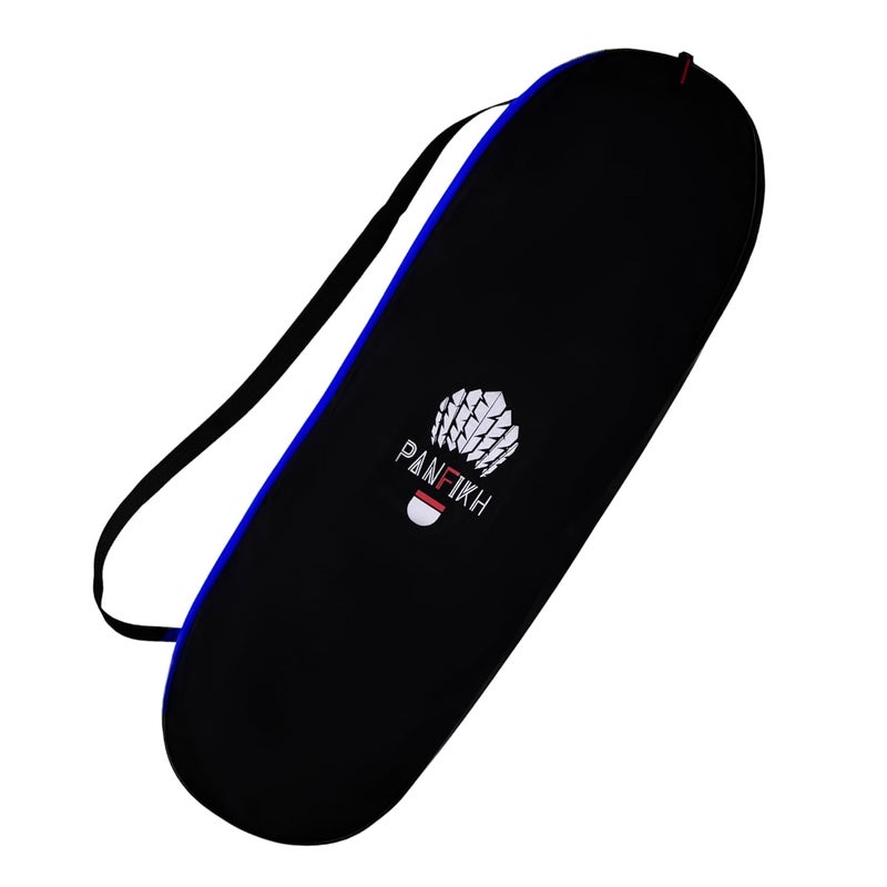PANFIKH Polyester Waterproof Badminton Bag - Single Shoulder Kit With Zipper | Unisex Squash Cover | Gear Accessories and Racket Cover, Blue - Image 1