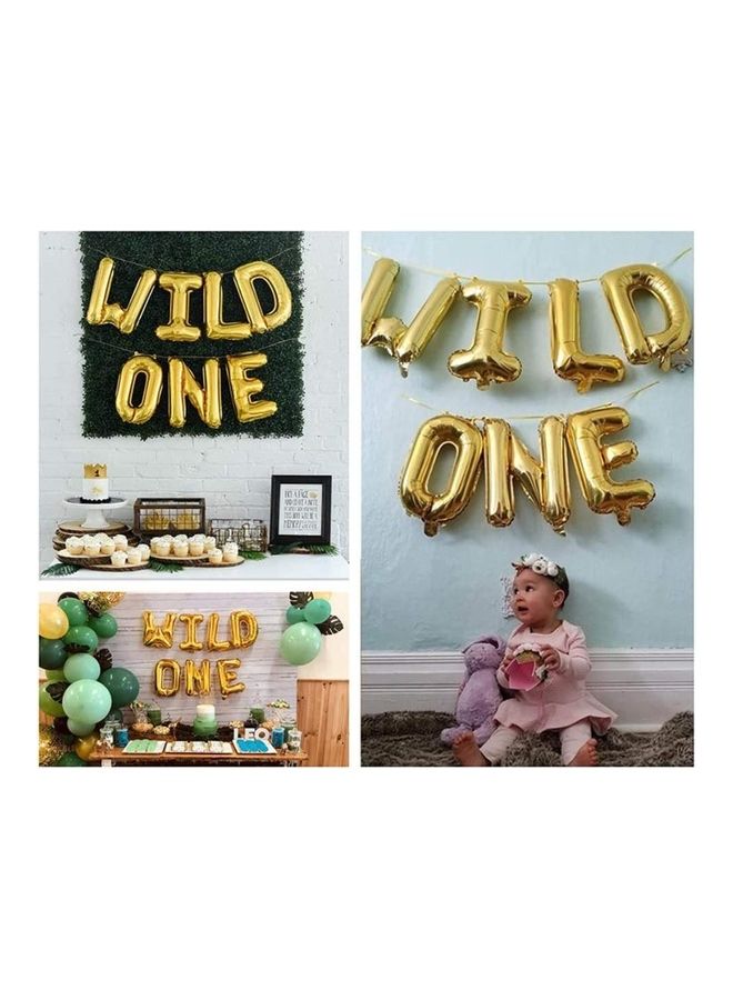 إسكدنيا مجموعة بالونات وايلد ون وأوراق نخيل صناعية - Image 5