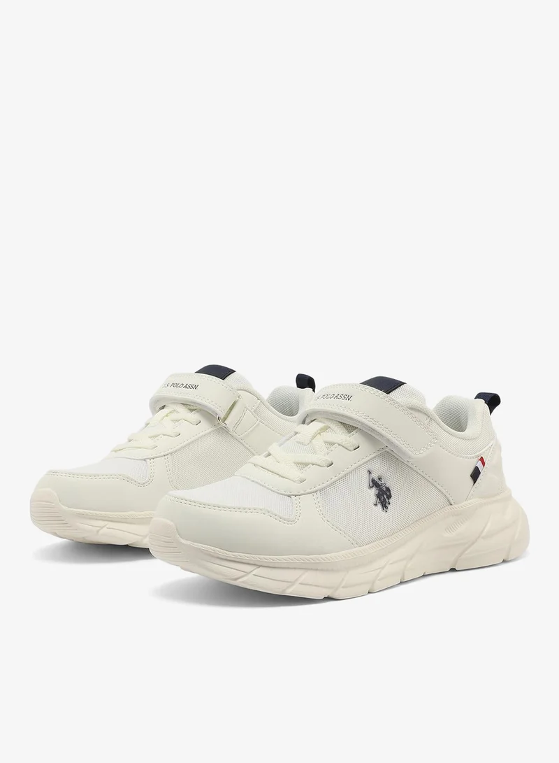 U.S. Polo Assn. 6P NUPENA JR GLB 6FX BOY OD_WHITE Nupena Jr Kids Casual Shoes - White for Men | Best Price UAE