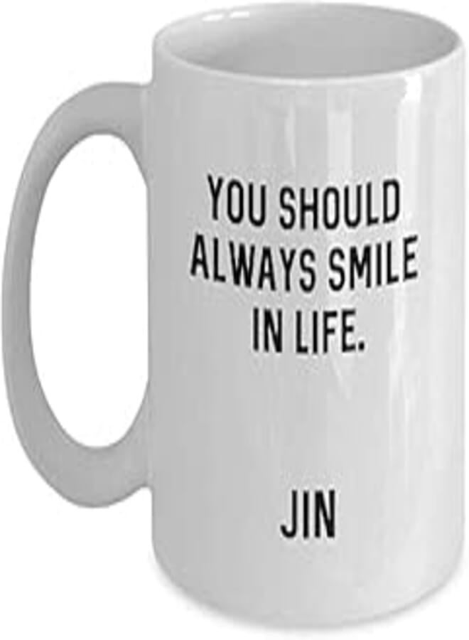 VOLTX DESIGN Printed CM YOU SHOULD ALWAYS BY JIMIN WHITE FOR BTS ARMY BTS Ceramic Coffee Mug (350 ml)