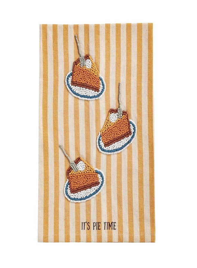 Mud Pie Thanksgiving Pie Beaded Thanksgiving Towel