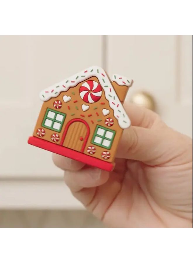 2 Pack Gingerbread Cabinet Handles Sturdy Christmas Pulls Festive Home Decor for Kitchen - Image 5