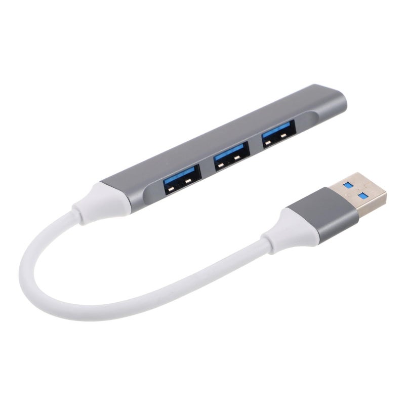Multi Port USB Hub Expander Space Gray Portable for Laptop Desktop Office Travel - Image 2