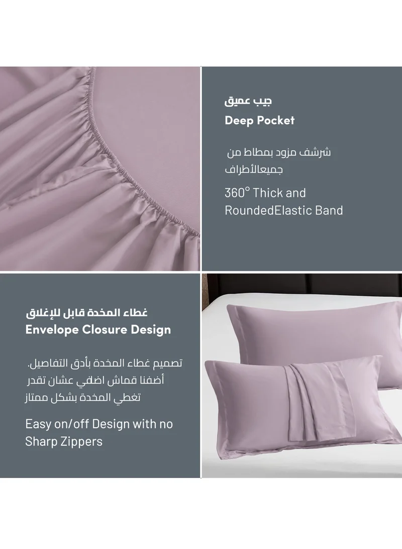 دوناتيلا الفراش المجهزة ورقة 2 قطعة التوأم حجم الصلبة غطاء سرير مجموعة يناسب (120 * 200 سنتيمتر) مع سادات و 30 سنتيمتر اضافية عميق نحى ستوكات غطاء سرير ، الزئبق