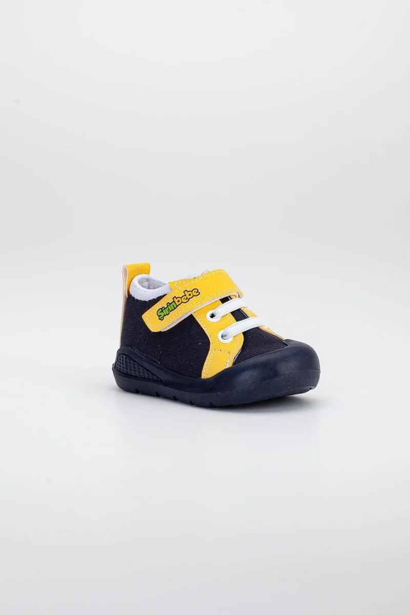 Dilimler Ayakkabı Şirinbebe Şiringenç Linen Yellow Boy İlkadım Baby Child Shoes