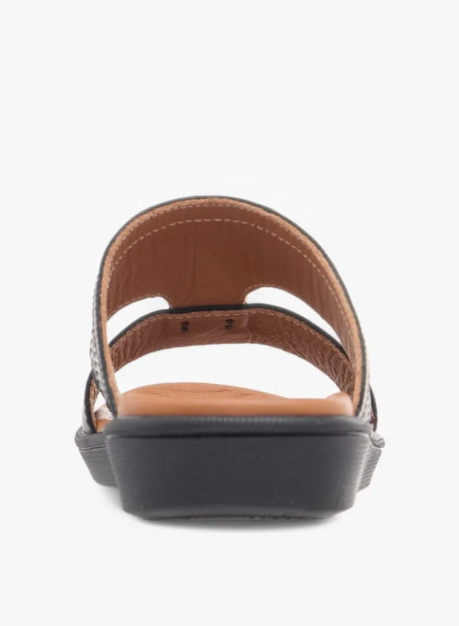 Mister Duchini Boys Textured Slip-On Arabic Sandals