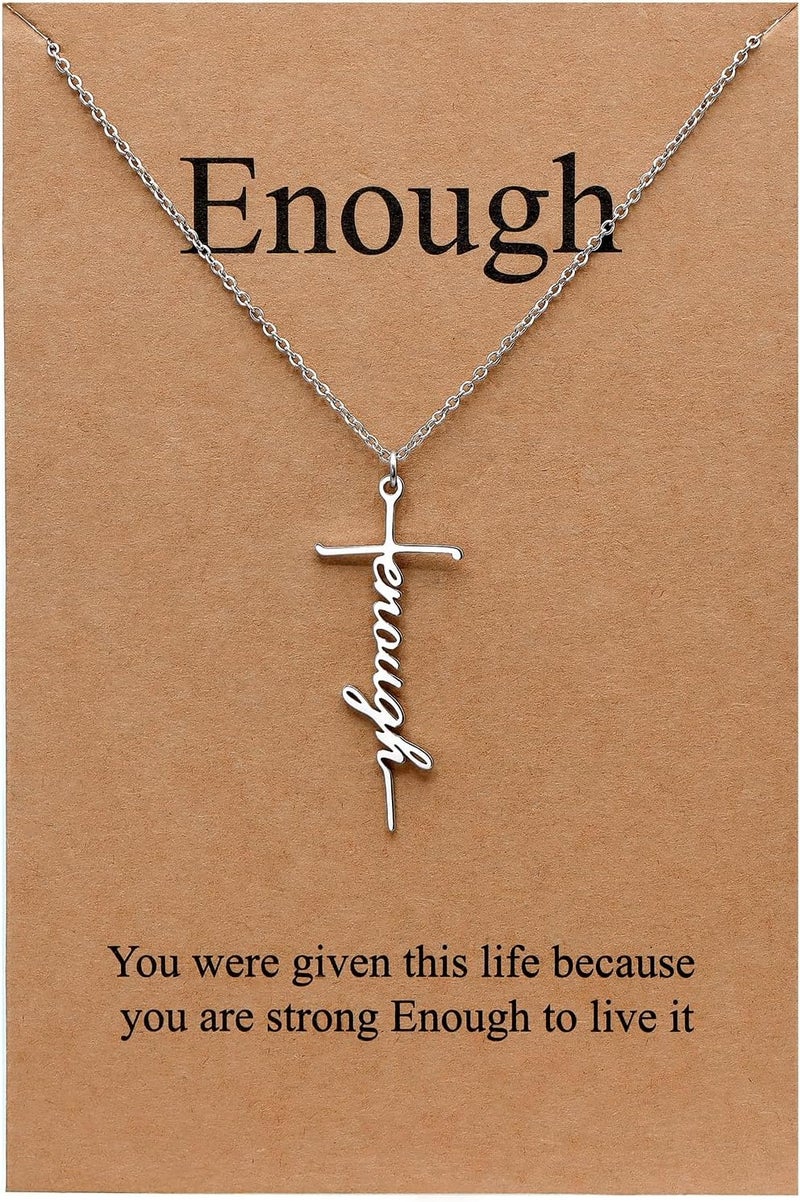 Lcherry Faith Cross Pendant Necklace for Women Religious Christian Jewelry Mother's Day Gifts for Women - Image 1