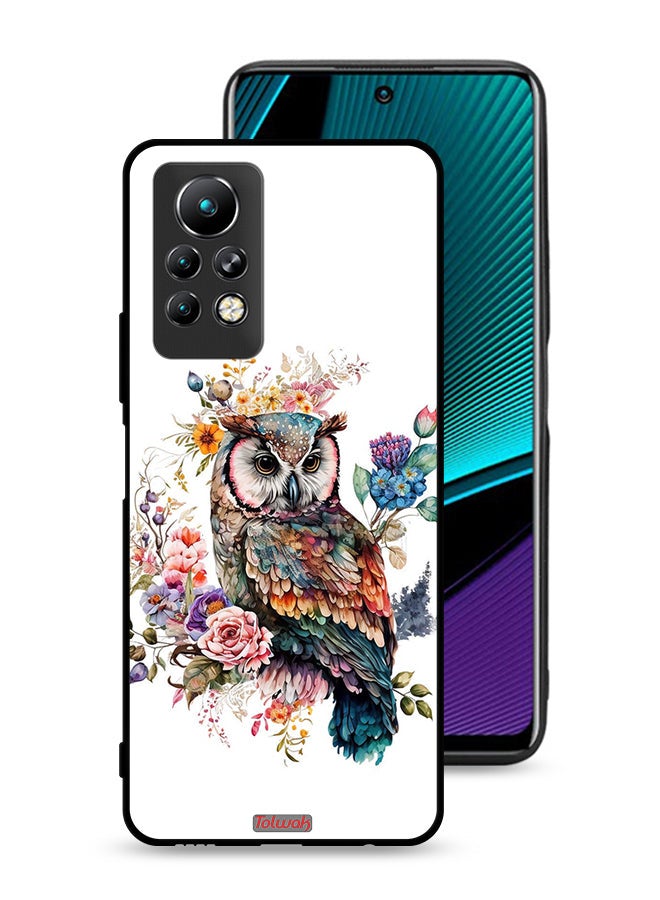 Tolwak Infinix Note 11 Pro Protective Case Cover Owl Abstract Art - Image 1