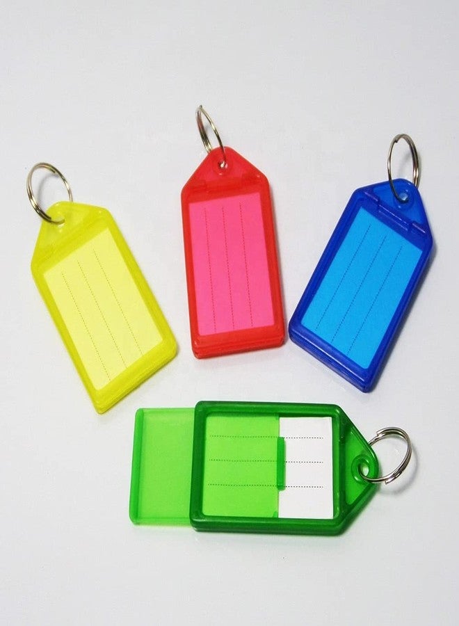 AN Sunshine Office Supply & Stationery Plastic Blank Key tag Hotel Room writable Drawers Multicolor Keyring & Keychain with Name Tag Labels (Pack of 50) - Image 2