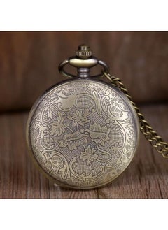 Generic Vintage Flip Pocket Watch, Retro Roman Numerals Quartz Watch, Fashionable Colorful Pattern Lucky Wheel Pocket Watch Sweater Chain Decoration for Men Women  - Image 5