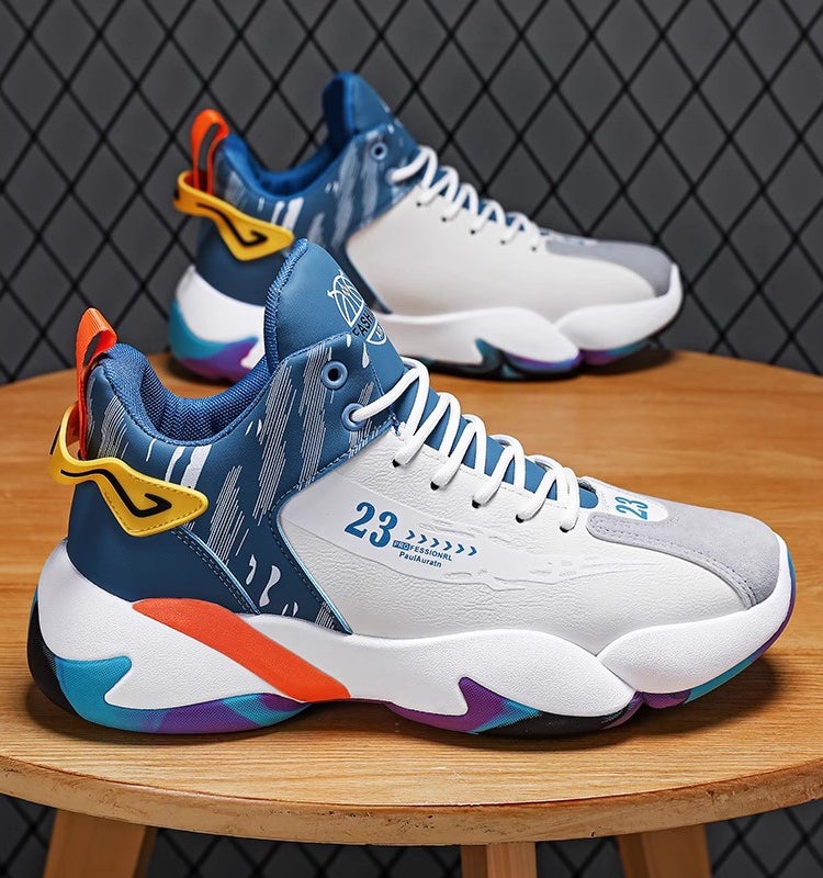 Men'S High-Top Winter Junior High School Students Big Children Running Basketball Sneaker Teenagers Fleece-Lined Thick Warm Cotton Shoes - Image 3