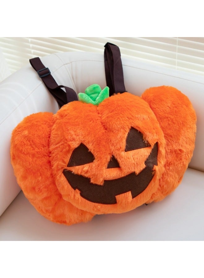 Loquat Simulation Pumpkin Backpack Plush Backpack Decoration Can Add Logo To Figure Production-Specifications: Pumpkin Backpack-Color:45*30cm0.37kg - Image 1