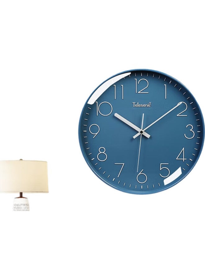 Telesonic Wall Clock Living Room Bedroom Quartz Clock Modern Minimalist Creative Clock No Punching Fashion Clock Round Hanging Clock 36Cm - Image 3