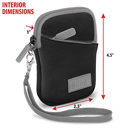 USA Gear Small Digital Camera Case with Wrist Strap, Belt Loop - Camera Case Small Compact Compatible with Canon Powershot Elph, Pouch G7 Mark iii, Nikon Coolpix, Cybershot, Pixpro & More (Black) - Image 2