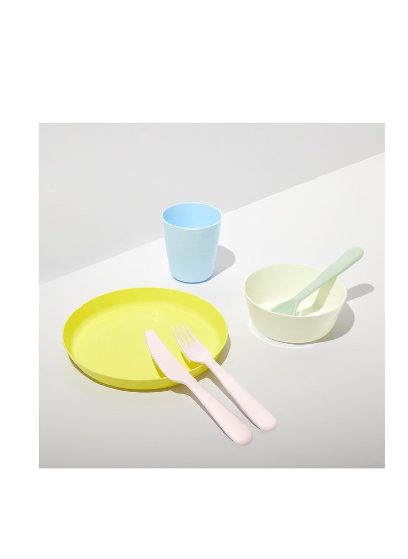 IKEA FRAKTA Pastel Colors BPA-Free Plastic Cutlery Set for Kids  - Image 2