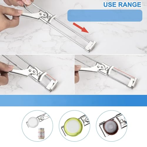 Digital Shoppy Master Opener Multifunctional Adjustable Stainless Steel Bottle Can Opener Jar Bottle Opener Lid Gripper Manual Jar Bottle Opener Kitchen Tools - Image 2