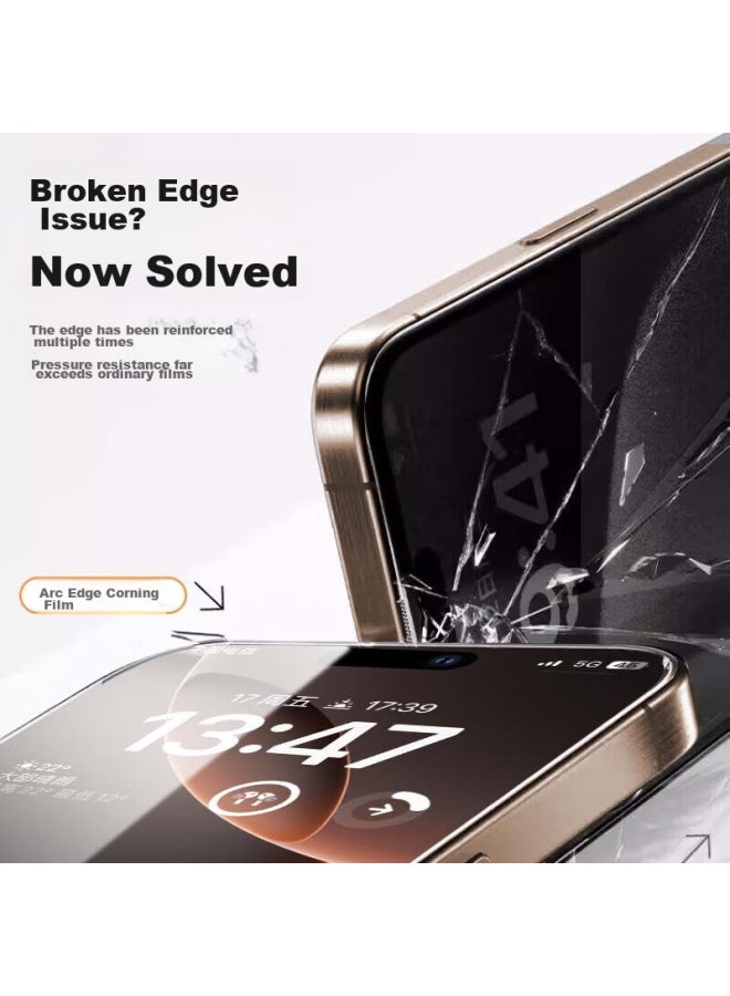 DiVi First Guard For Apple 16, Anti-peeping Tempered Glass Film, Iphone 16 Corning Phone Film, Dust-proof, Shockproof, Anti-fingerprint, Quick Installation, Dust-free Installation, Anti-spy, 28° - Image 2