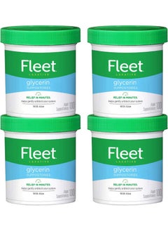 Fleet Laxative Glycerin Suppositories For Adult Constipation, 100 Count (Pack Of 4)  - Image 1