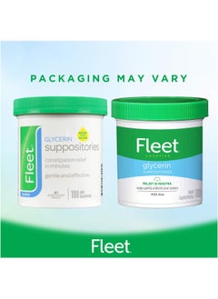 Fleet Laxative Glycerin Suppositories For Adult Constipation, 100 Count (Pack Of 4)  - Image 2