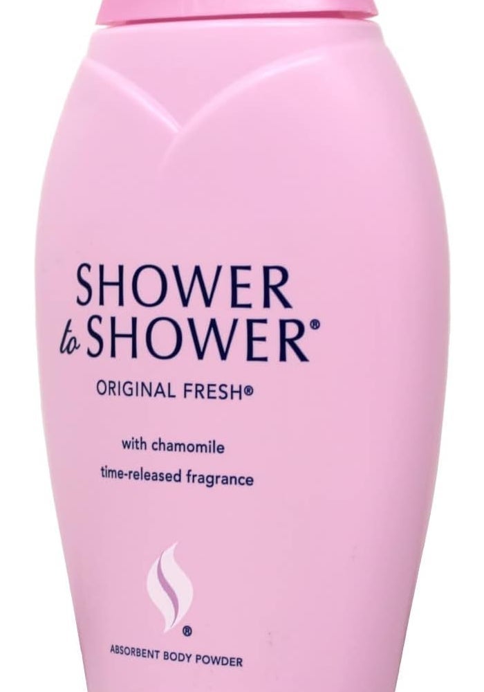Shower To Shower Absorbent Body Powder - Original Fresh, 8 oz - Image 1