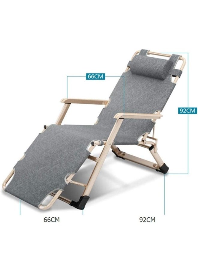 SMART HOME Folding chair that easily converts into a comfortable bed, equipped with a premium cotton mattress, made of a strong iron frame and covered with durable Oxford fabric to ensure comfort and durability for long periods, a relaxing sofa  - Image 5