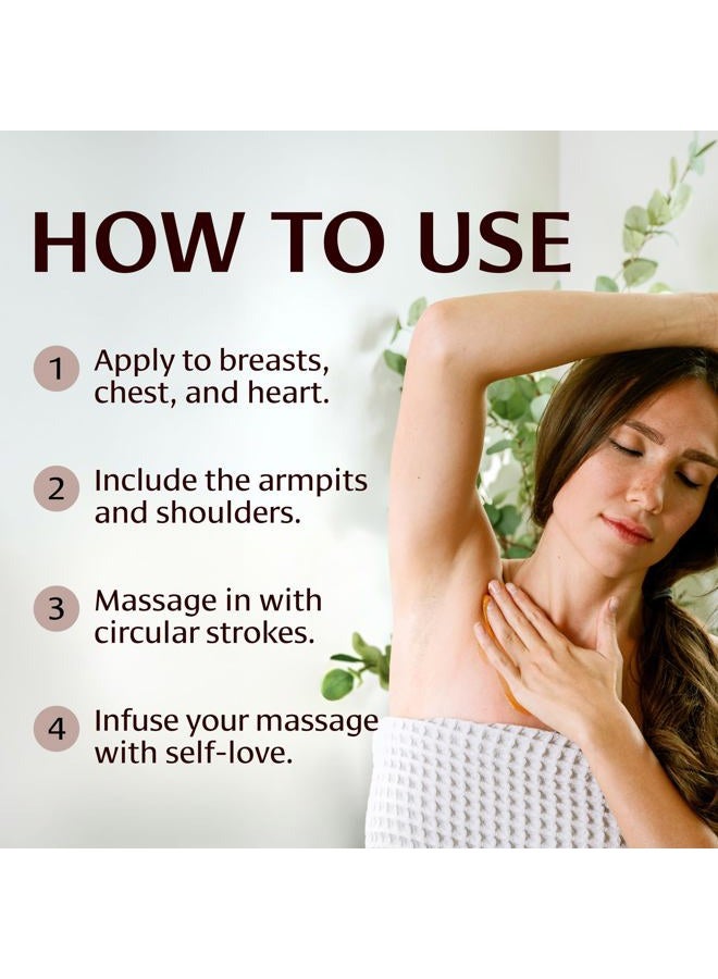 Banyan Botanicals Breast Care Balm – Organic Herbal Salve with Tulsi & Palmarosa – for Lymph Massage & Breast Health – Promotes Healthy Circulation – 4 oz – Non GMO Sustainably Sourced Petroleum Free - Image 4