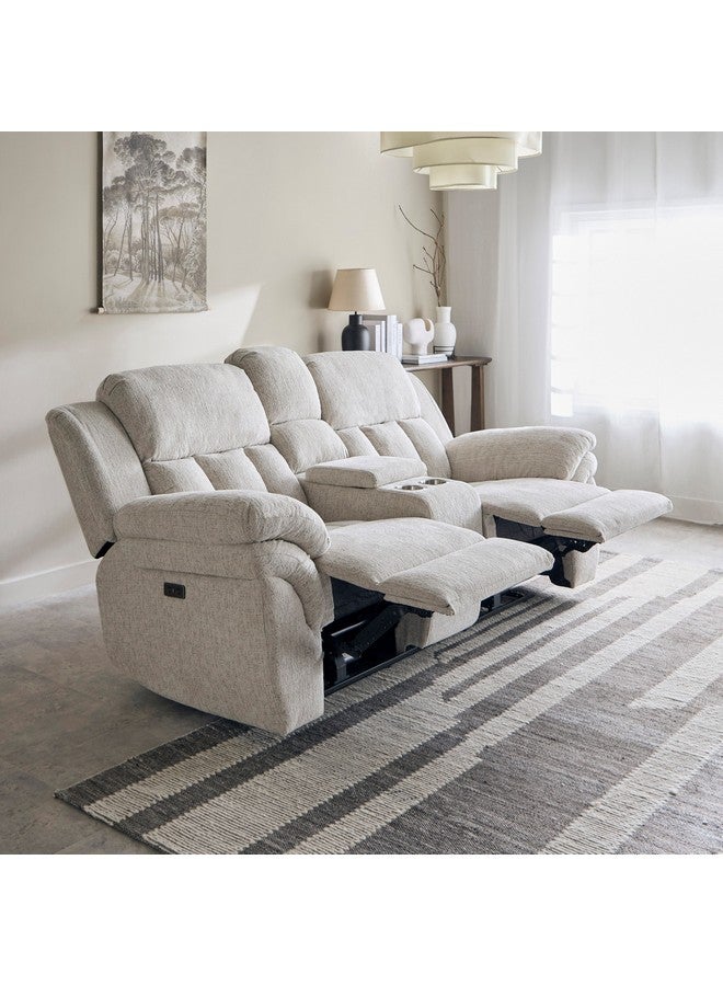 Home Box Stanford Power 2-Seater Fabric Recliner With Console And 2 Cupholders 99 X 205 X 98 Cm  - Image 2