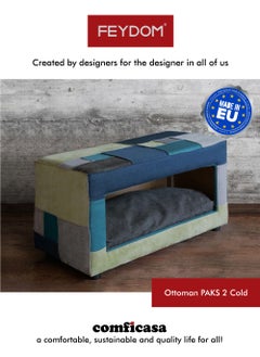 COMFICASA FEYDOM PAKS 2: The Multifunctional Ottoman Pet House - Cold Mix  - Image 1