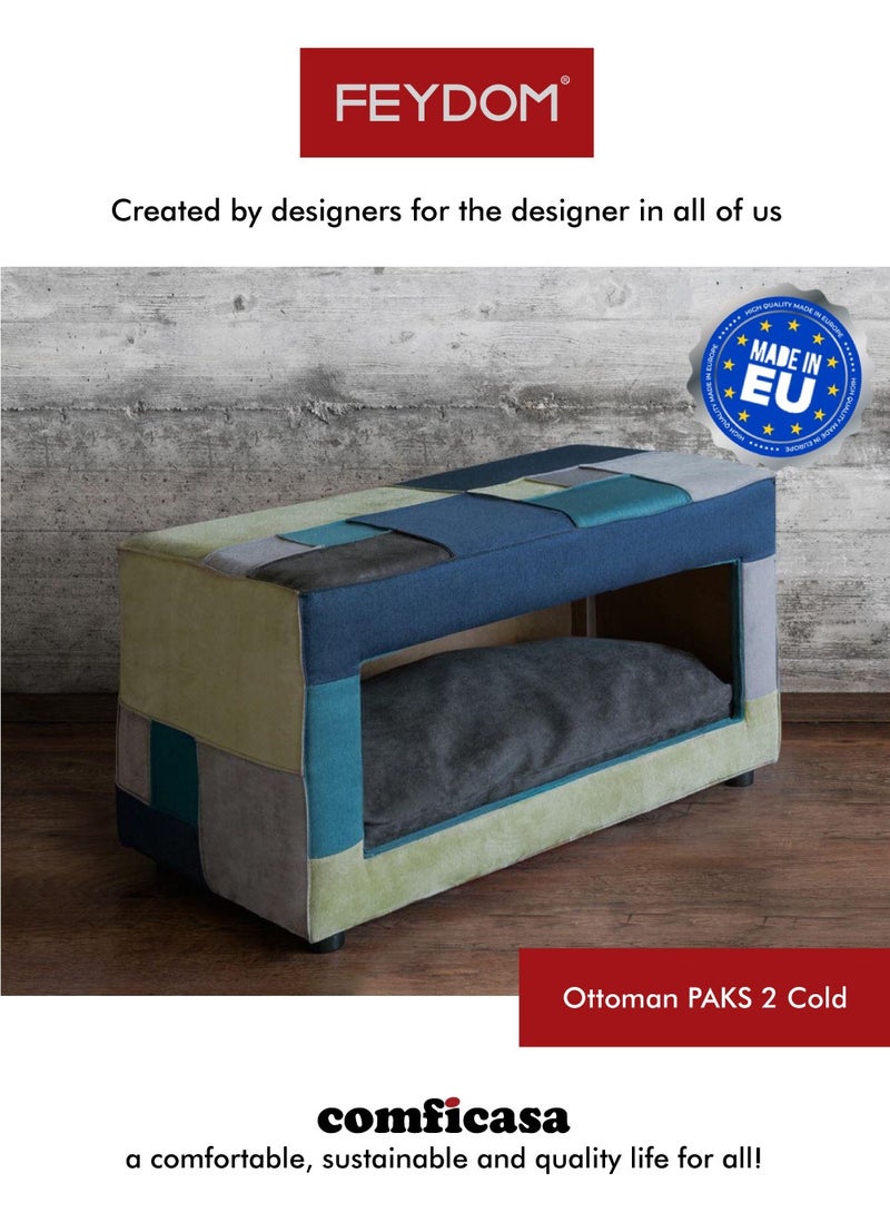 COMFICASA FEYDOM PAKS 2: The Multifunctional Ottoman Pet House - Cold Mix - Image 1