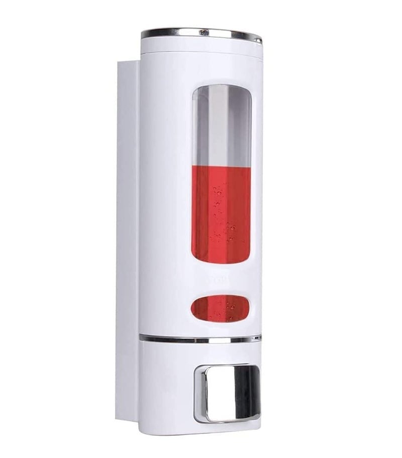 EVGREF Wall Mounted soap Shampoo Liquid Dispenser(400 ML, White) (Pack of 4) - Image 2