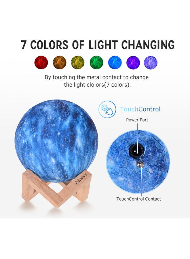 نيبمينينت مصباح كبير على شكل قمر بطبعة ثلاثية الأبعاد بعدد 16 لوناً زاهياً متعدد الألوان - Image 4