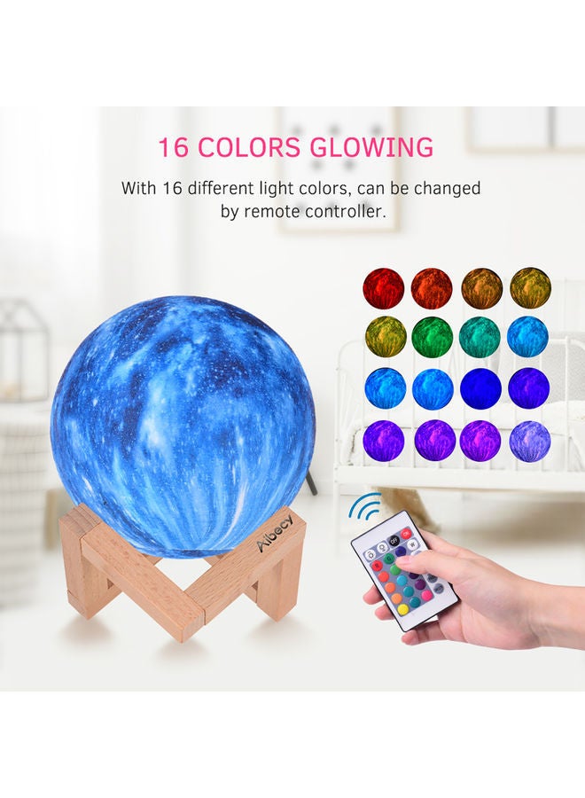 نيبمينينت مصباح كبير على شكل قمر بطبعة ثلاثية الأبعاد بعدد 16 لوناً زاهياً متعدد الألوان - Image 2