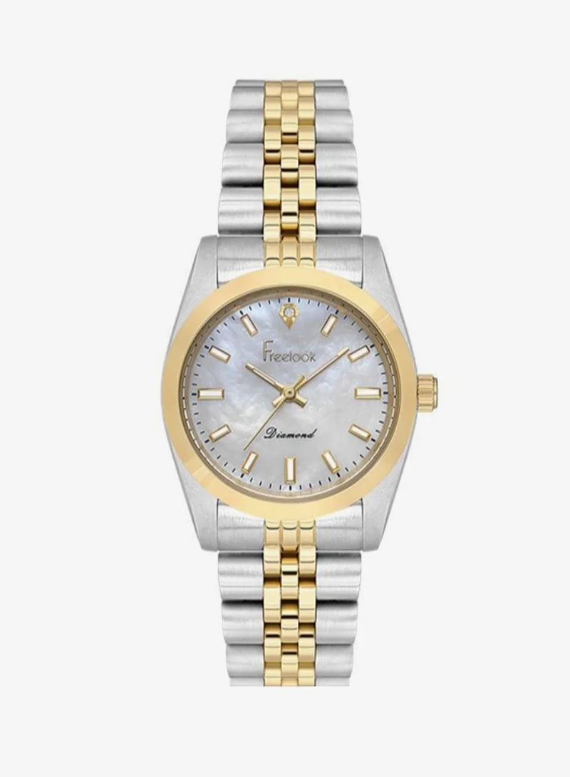 Freelook Paris Freelook - Naturelle Women's Watch | Steel Case | Stainless Steel Band | Silver & Round Dial | Analog | Japanese Quartz | Mineral Glass | Premium Luxury Watch | Ideal Gift | Water Resistant 30 Meters