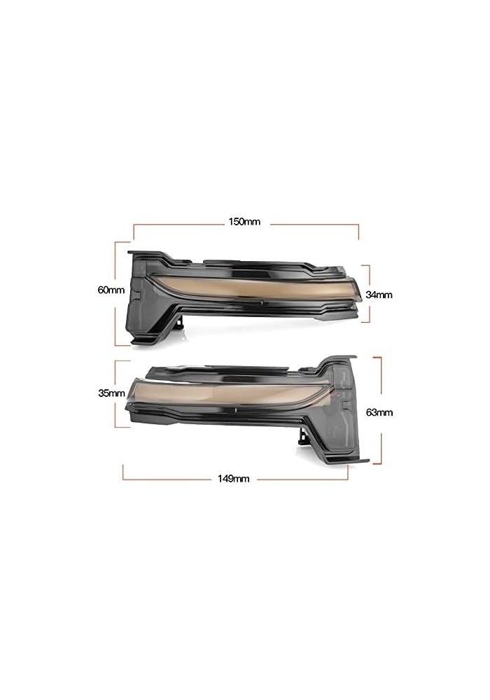 QASULER Dynamic Turn Signal Light for Ford Focus 2019-2020 - Image 2