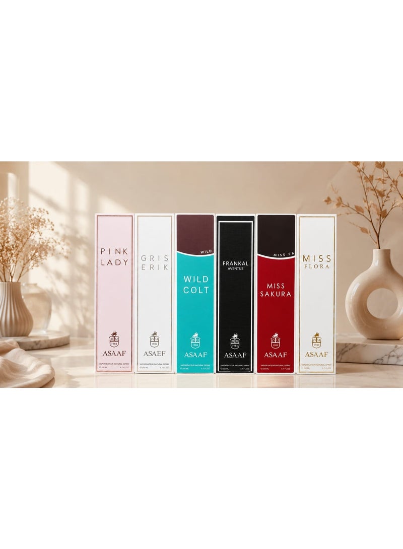 Asaaf Perfume Set 6*200ml - Image 1