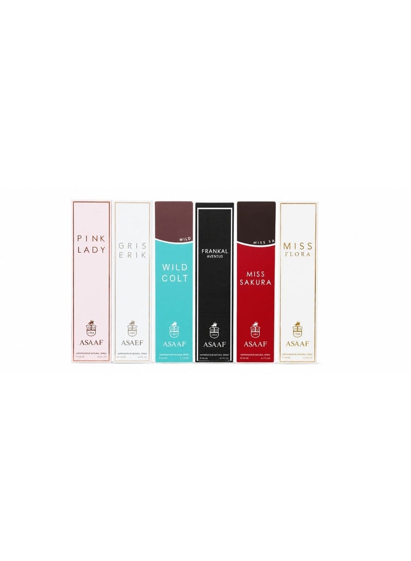 Asaaf Perfume Set 6*200ml - Image 2
