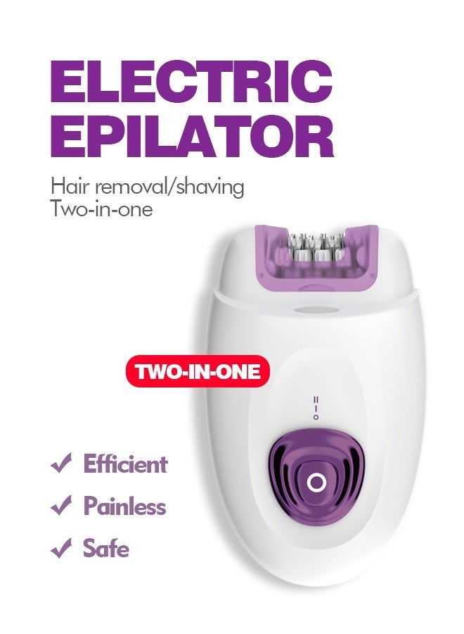 ماكينة إزالة الشعر/الحلاقة الكهربائية للنساء 2 في 1 - Image 2
