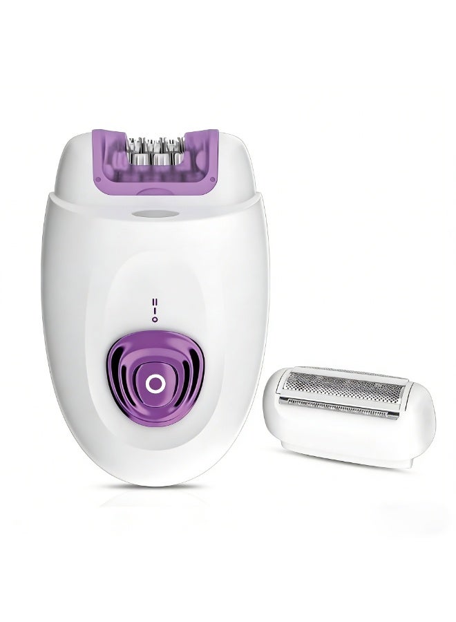 جهاز إزالة الشعر والحلاقة 2 في 1 للنساء - منتجات إزالة الشعر ببطارية قابلة للشحن ومشط قابل للتعديل - Image 1
