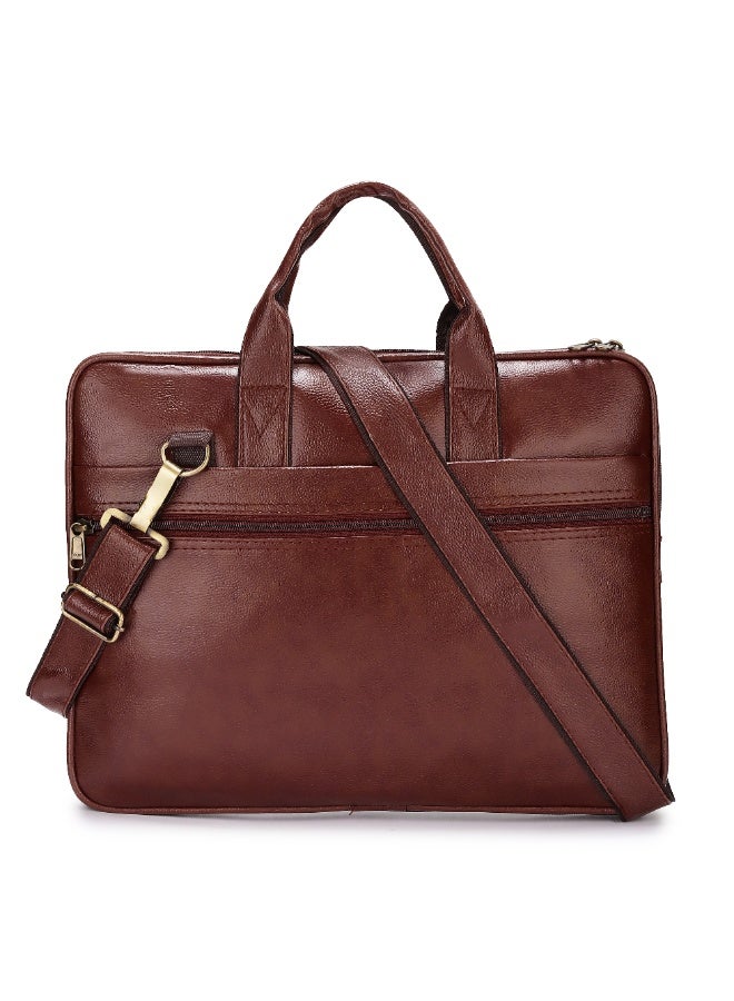 POGAGO Men’s Synthetic Leather Laptop Messenger Bag – Perfect Blend of Style & Functionality - Image 5
