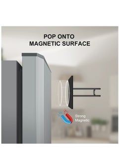 Generic Strong Magnetic Paper Towel Holder Refrigerator, Upgraded Version Magnet Rv Paper Towel Holder Wall Mount for Fridge and Grill, Pegboard Hanging Paper Towel Holder, Premium Black Stainless Steel  - Image 4