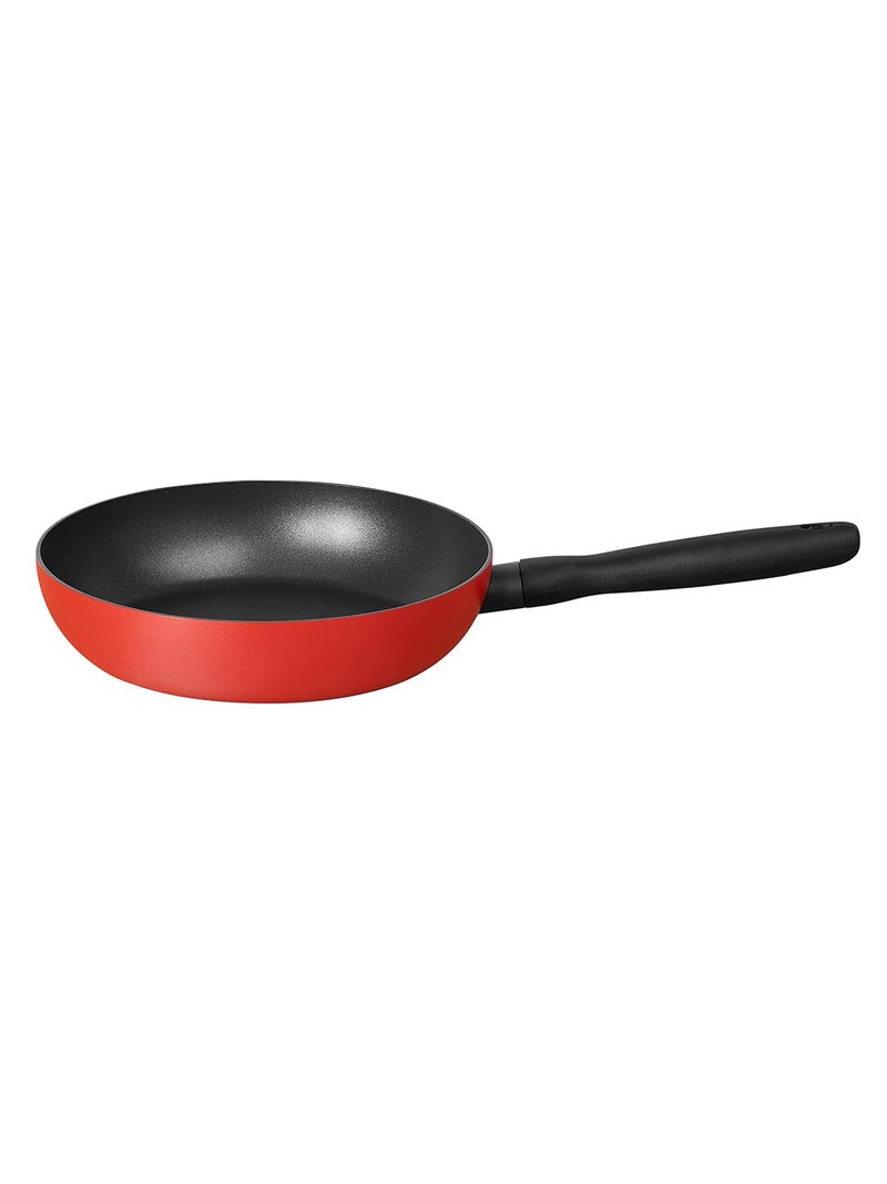 Meyer Bauhaus Nonstick Open Frypan, 24 cm, Red - Image 1