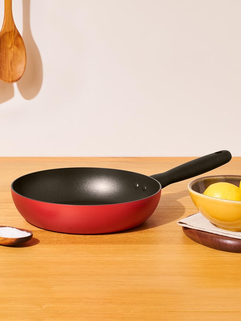Meyer Bauhaus Nonstick Open Frypan, 24 cm, Red - Image 3