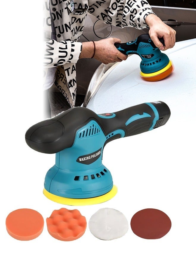 DUNISO Cordless Car Buffer Polisher Machine Kit with 1PCS 12V 2.6Ah Rechargeable Batteries, 8 Variable Speed 2800-5500RPM, Portable Polishing Waxer for Detailing/Waxing - Image 2